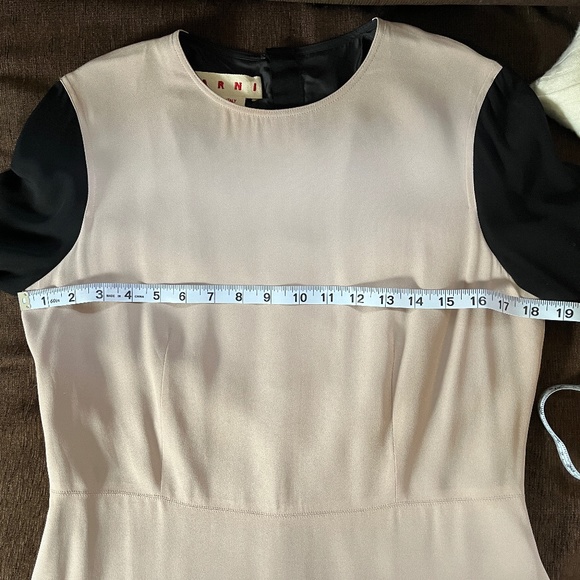 Marni Black and Light Pink Color Blocked Cocktail Dress – IT42/US 6 - Picture 8 of 16